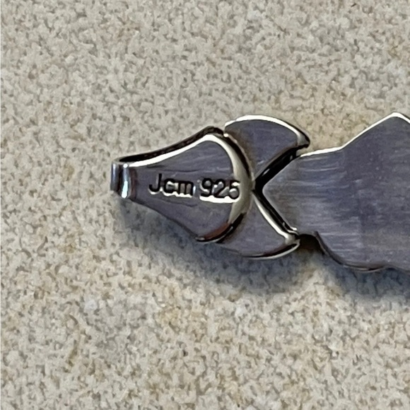 925 Silver Sterling Silver Bracelet 7-1.2" Heart X Pattern- Vintage -NWT - Picture 7 of 8